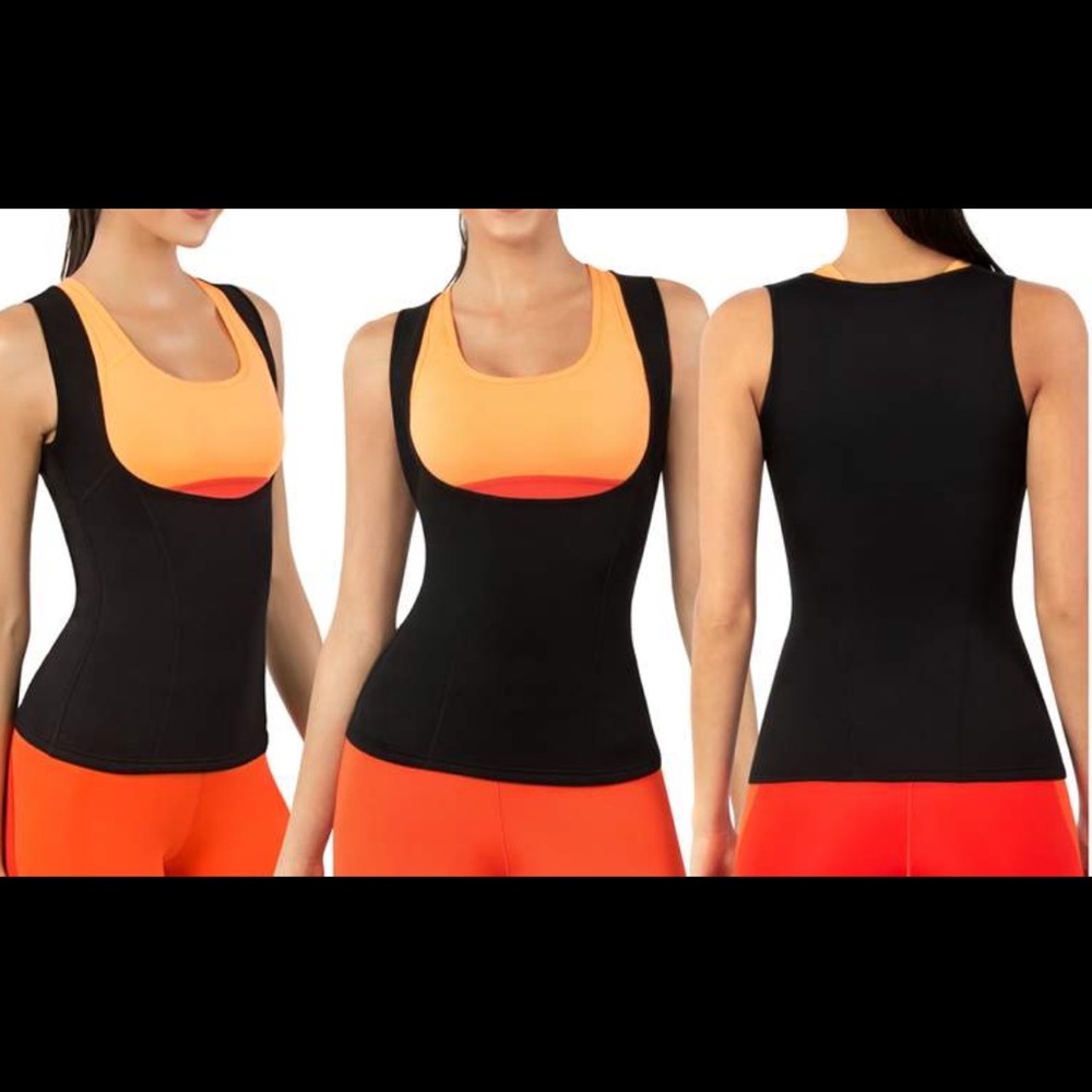 Women’s Tummy Control Body Shaper Vest Waist Trainer Sauna Suits Size 2XL